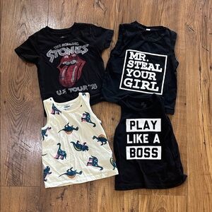 Graphic Tank and T-Shirt Set